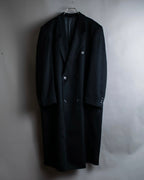 "Vintage super maxi length double-breasted oversized chester coat"