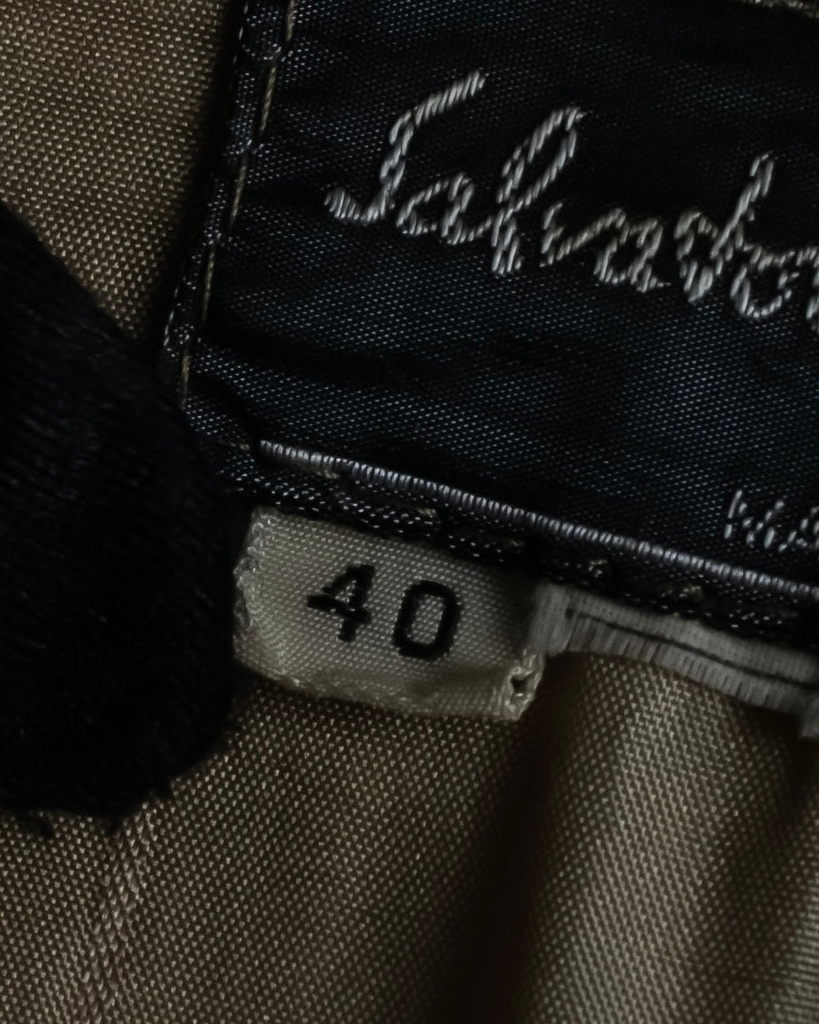 "Salvatore Ferragamo" Belted suede sleeveless dress