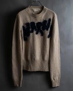 "MARNI" Logo shaggy design oversized knit