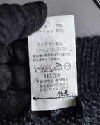 "Y's" 17AW Brushed wool super long knit cardigan