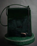 “GUCCI“ 90’s-00’s pony hair structured shoulder bag