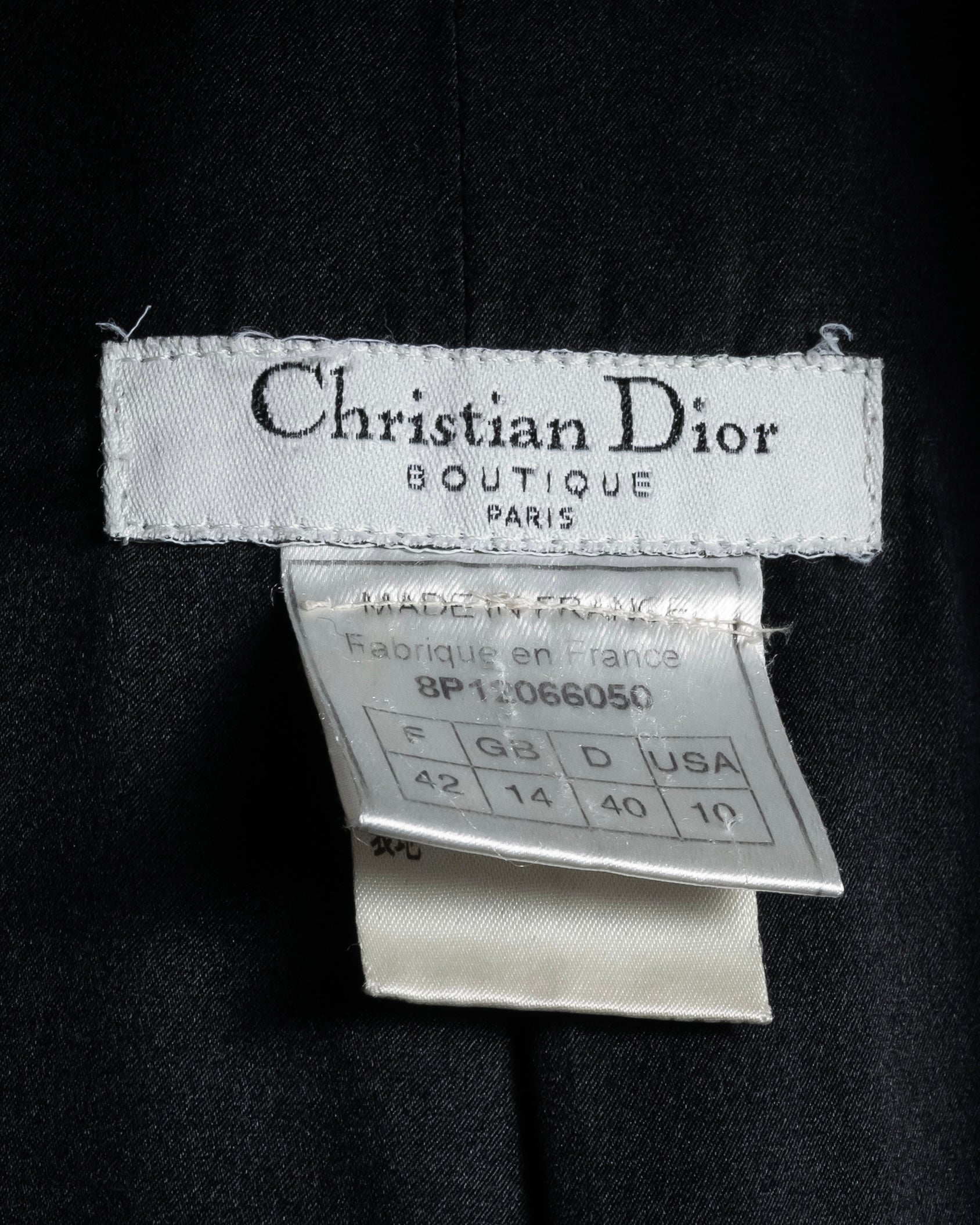 “Christian Dior” 90’s sculpted herringbone chester coat