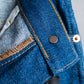 "GUCCI" Logo lapel design one wash flare denim