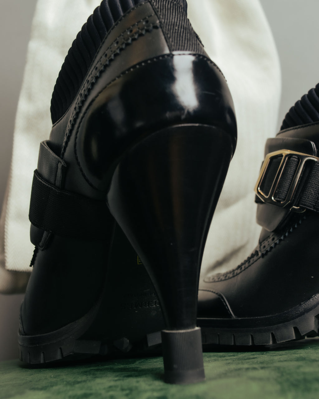 “HERMÈS” 2017-2022 Aw hybrid brogue sock ankle boots