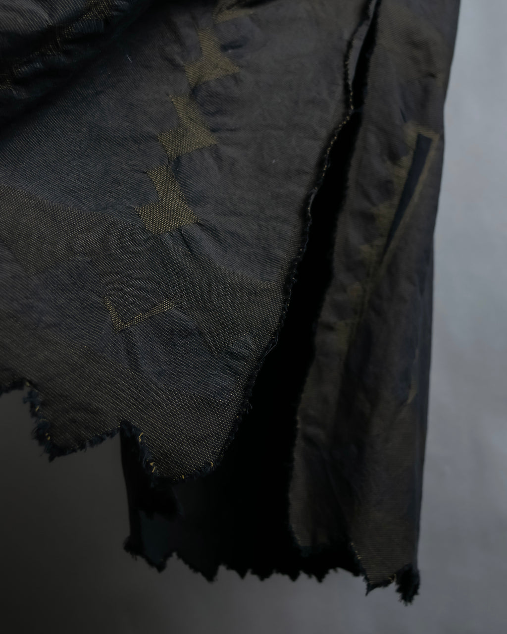 "A-POC" Wrap design high slit skirt