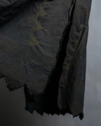 "A-POC" Wrap design high slit skirt