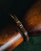 "LOEWE" 00’s-10’s leather inlay anagram clasp bangle