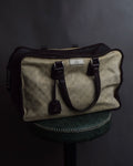 "GUCCI" GG pattern canvas leather combination boston bag