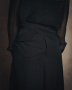 -SPECIAL- “Y’s” 2016 Asymmetric wool gabardine long skirt