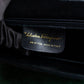 "Salvatore Ferragamo" Horizontal design pumps engraved leather    one handle bag