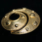 "DIOR" Gold spiral motif brooch