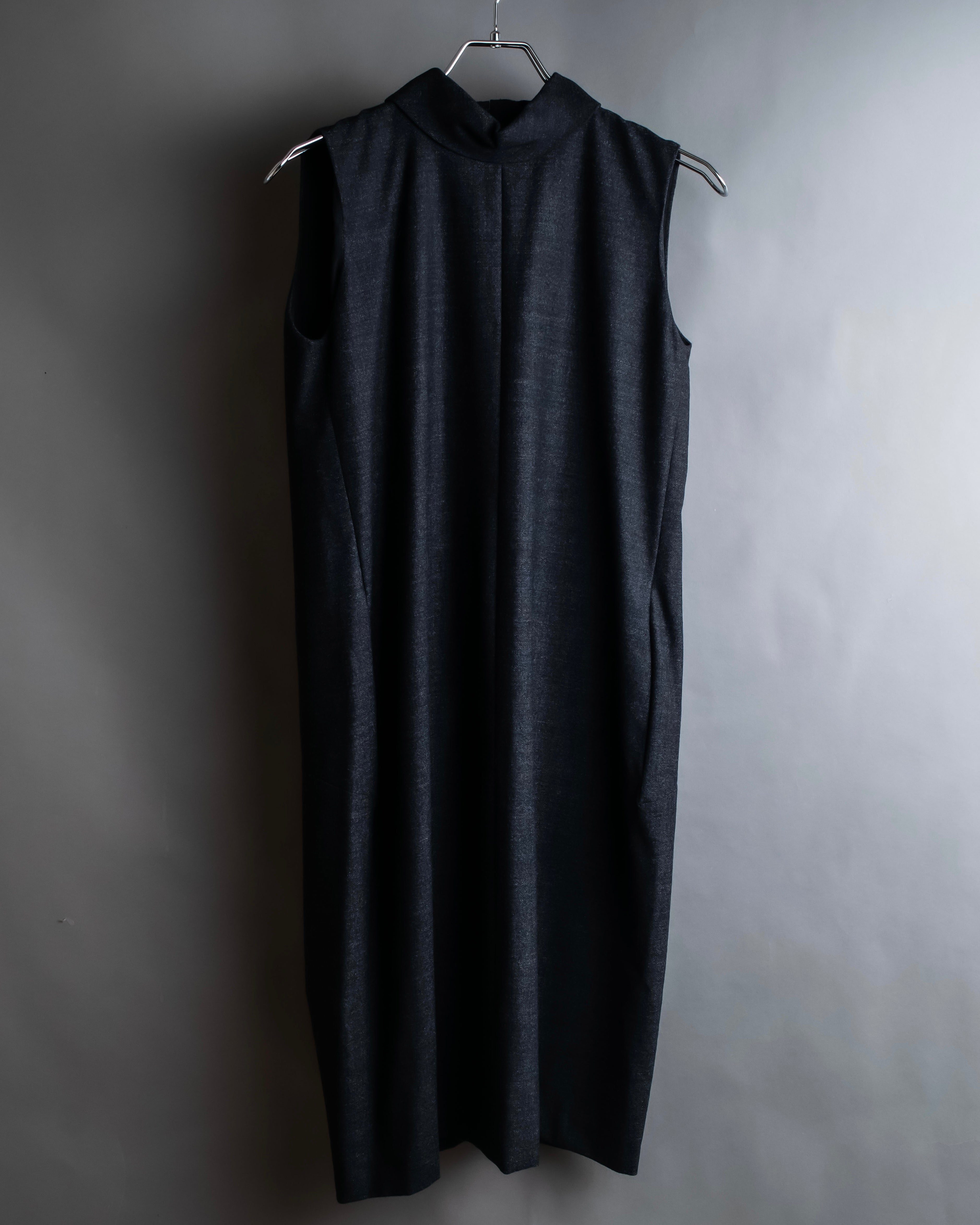 "MAISON MARGIELA" 16AW Deep tuck design sleeveless dress