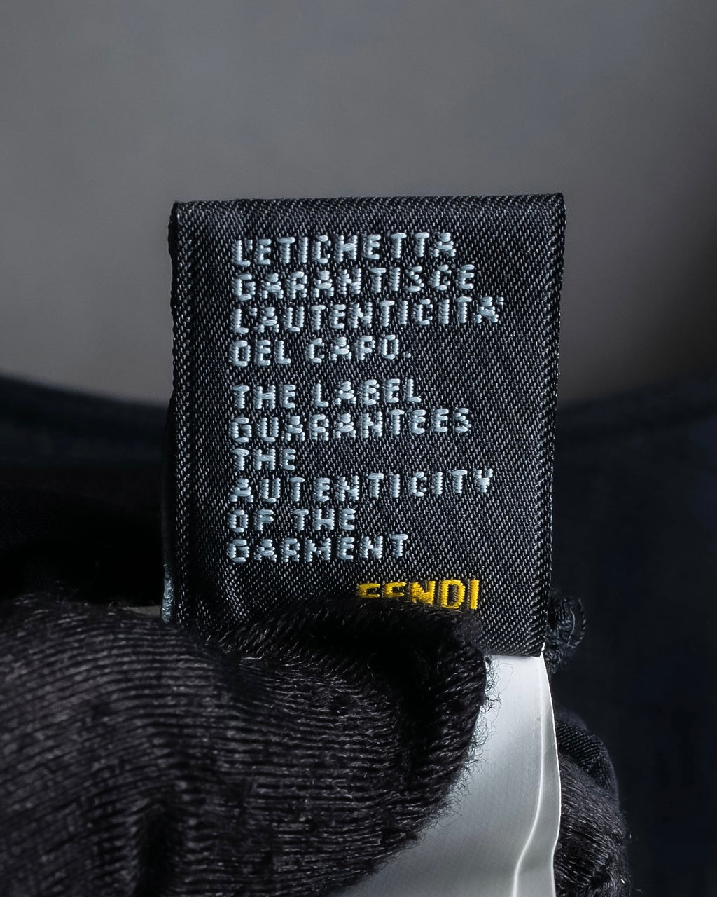 "FENDI" Gathered frill design sleeveless dress