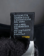 "FENDI" Gathered frill design sleeveless dress