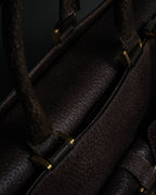 “FENDI” 2010’s Architectural grained leather 3Jours bag