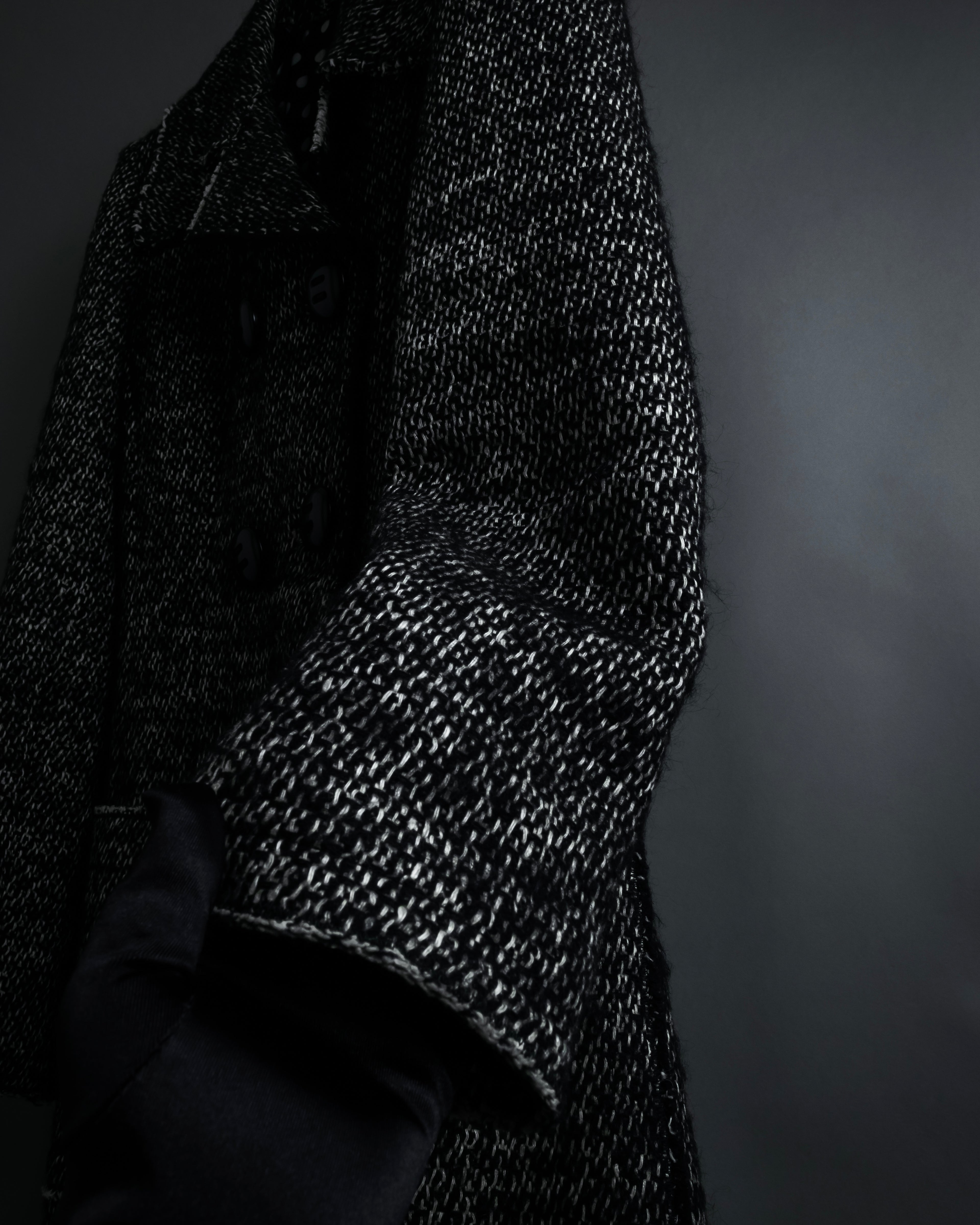 "Dolce & Gabbana" Double-breasted beautiful tweed long coat