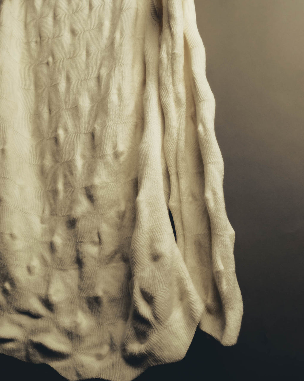 "Alexander McQueen" 90's-00's Sculptural ribbed turtleneck wool knit sweater