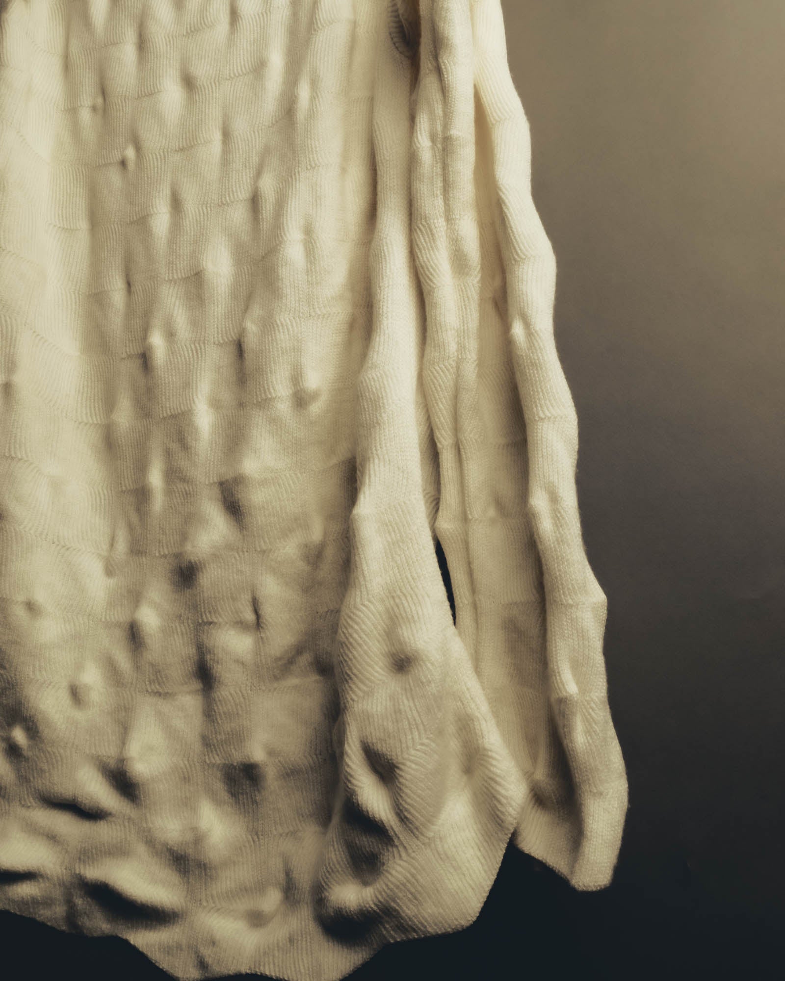 "Alexander McQueen" 90's-00's Sculptural ribbed turtleneck wool knit sweater