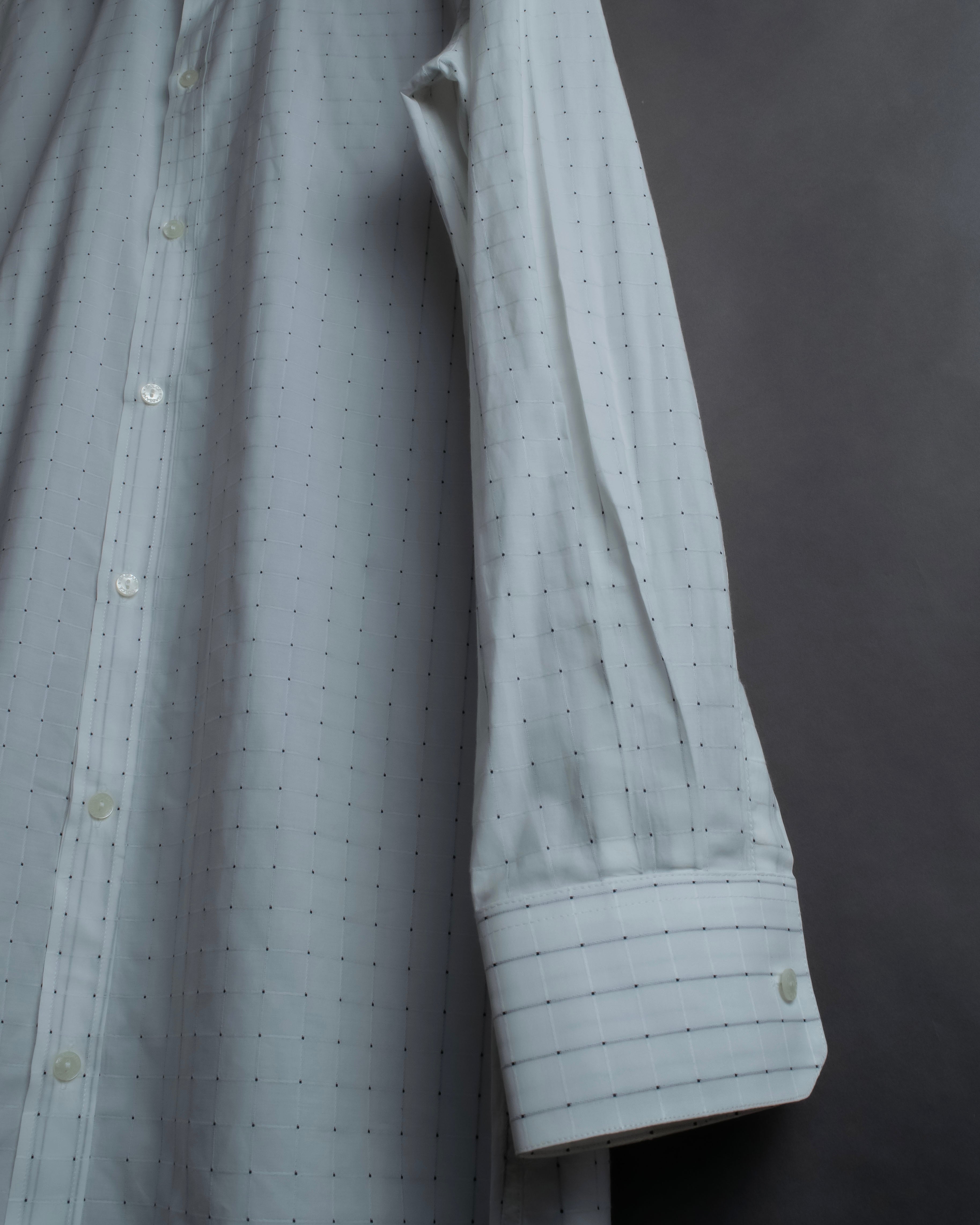 "Dolce & Gabbana" Grid stitch broadcloth shirt