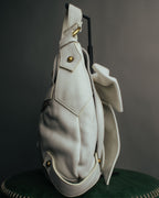 -SPECIAL- “Yves Saint Laurent” 2004-2011 Pilati era bow leather shoulder bag
