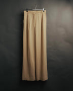 –SPECIAL– “HERMÈS” 90’s silk-lined wool wide trousers