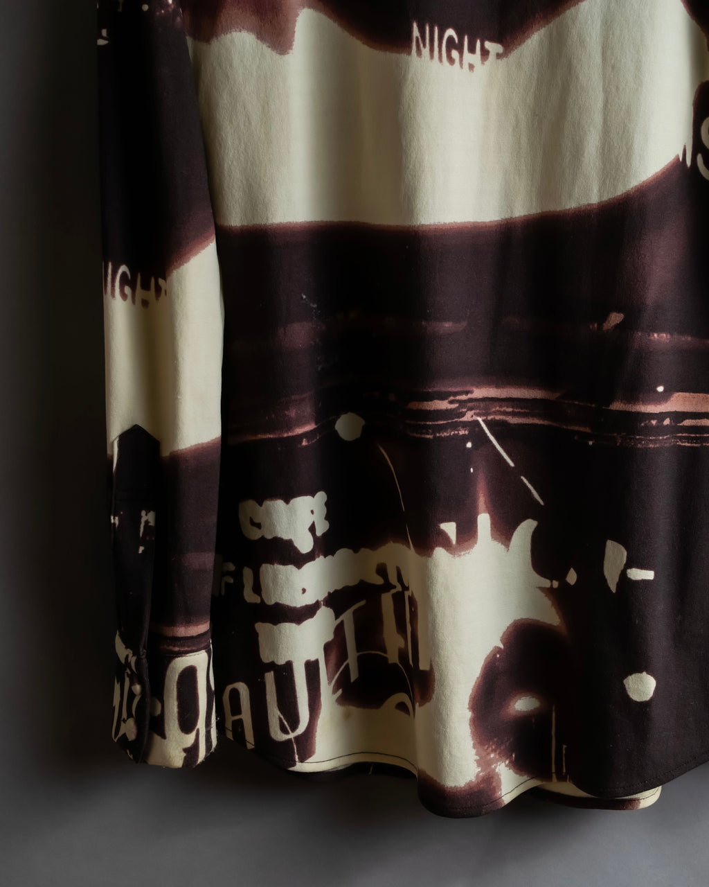 "JEAN PAUL GAULTIER" City night view graphic shirt