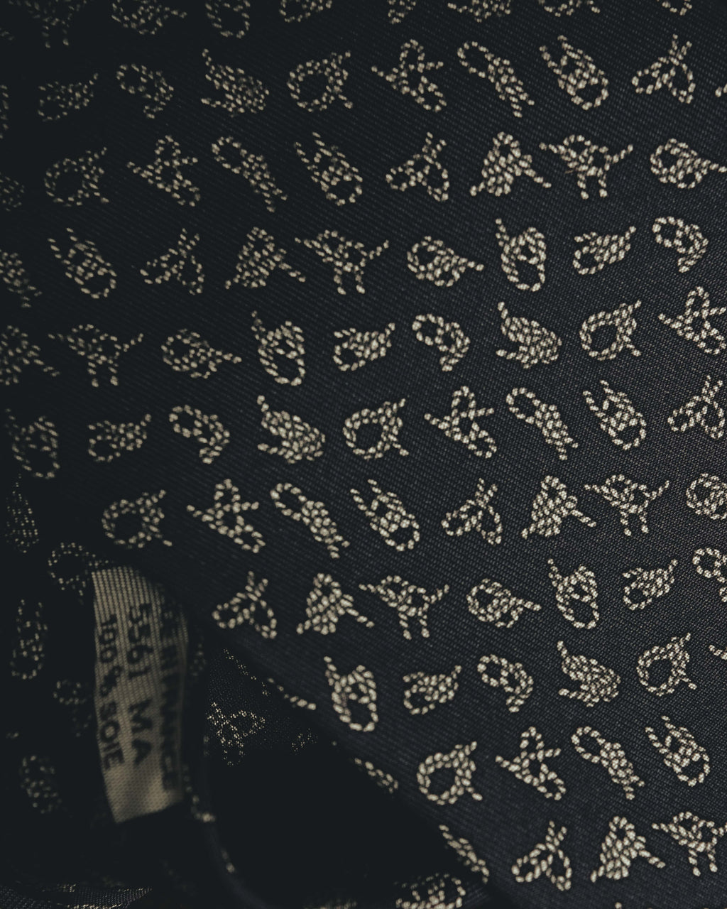 "Hermès" 80's-90's Classic jacquard silk necktie