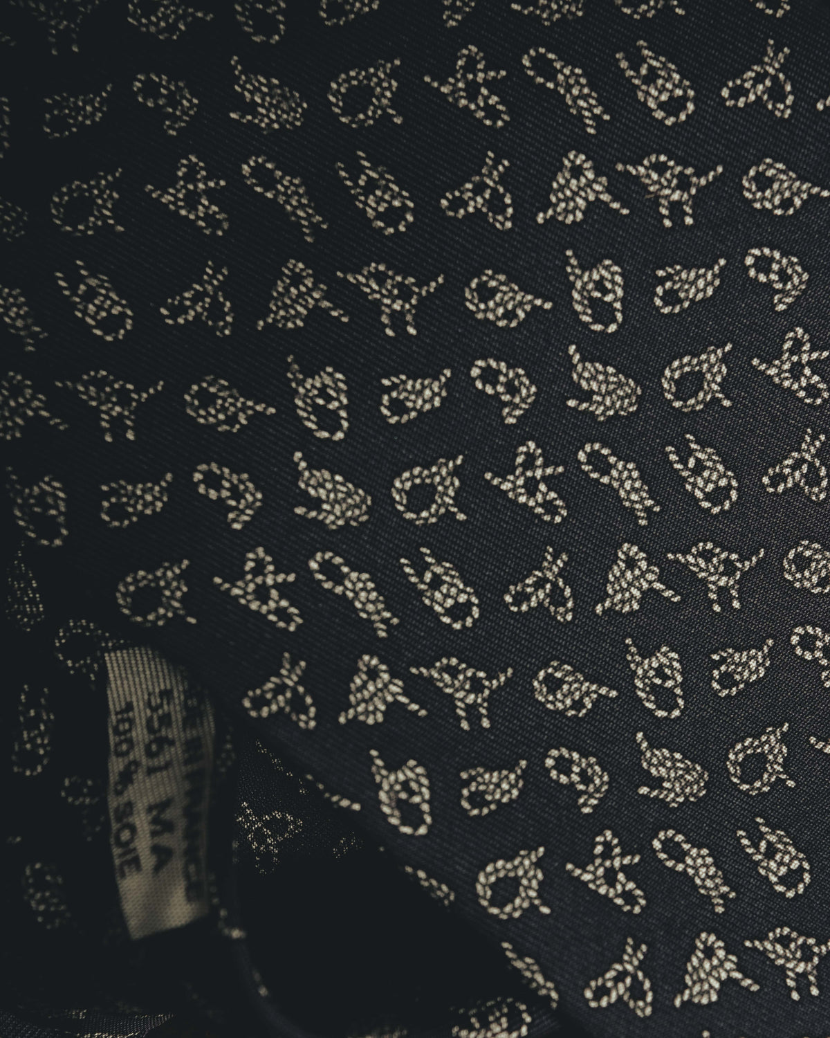 "Hermès" 80's-90's Classic jacquard silk necktie
