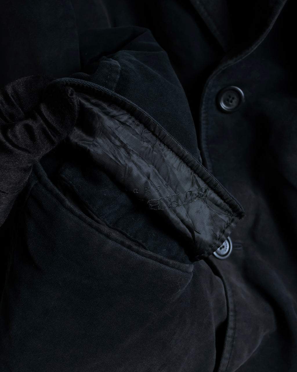 "BURBERRY" Garment dyed faded hunting design coat