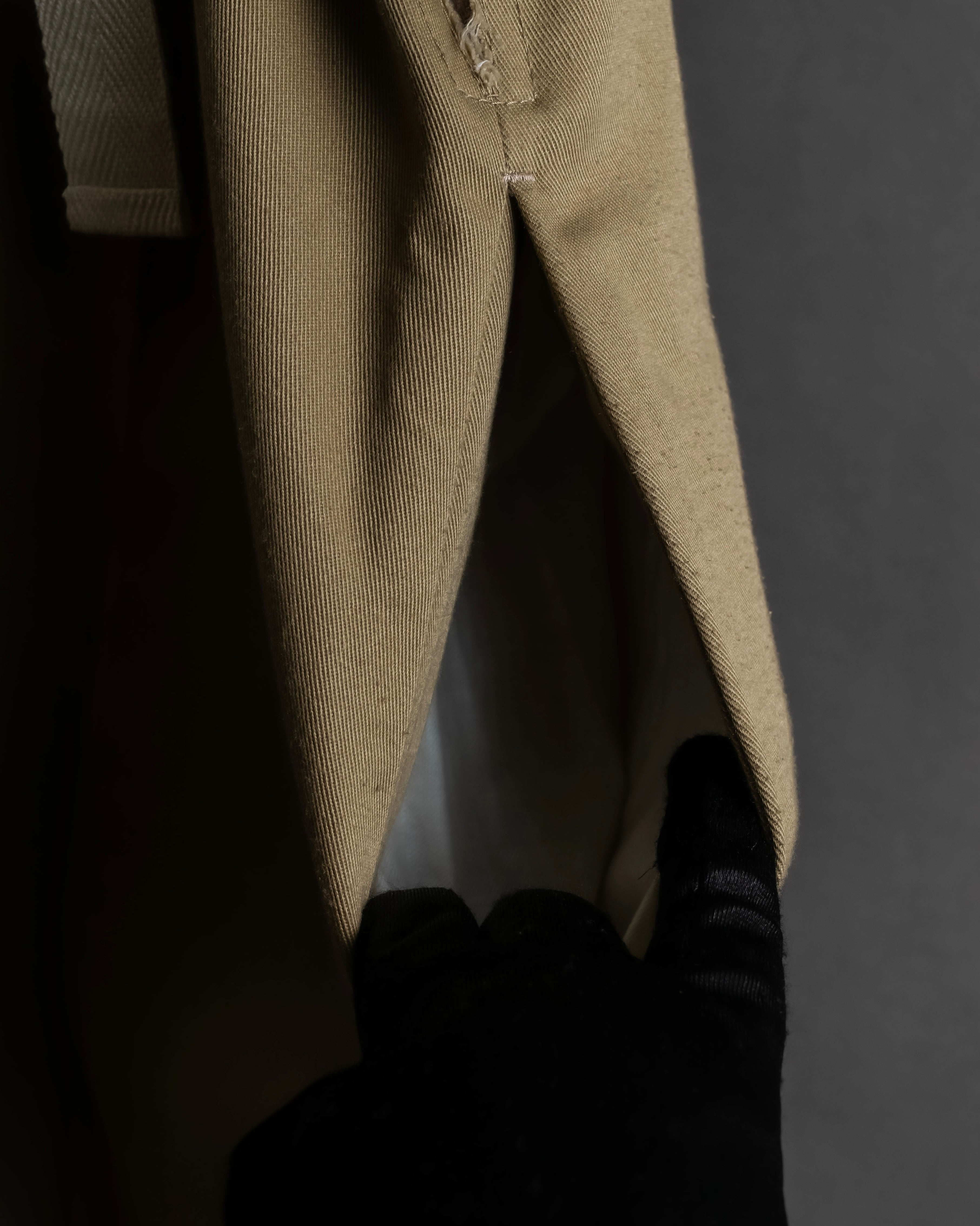 "Y's" 17AW twill woven flare silhouette jump skirt