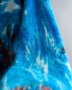 "PRADA" Abstract all over print mohair blend knit