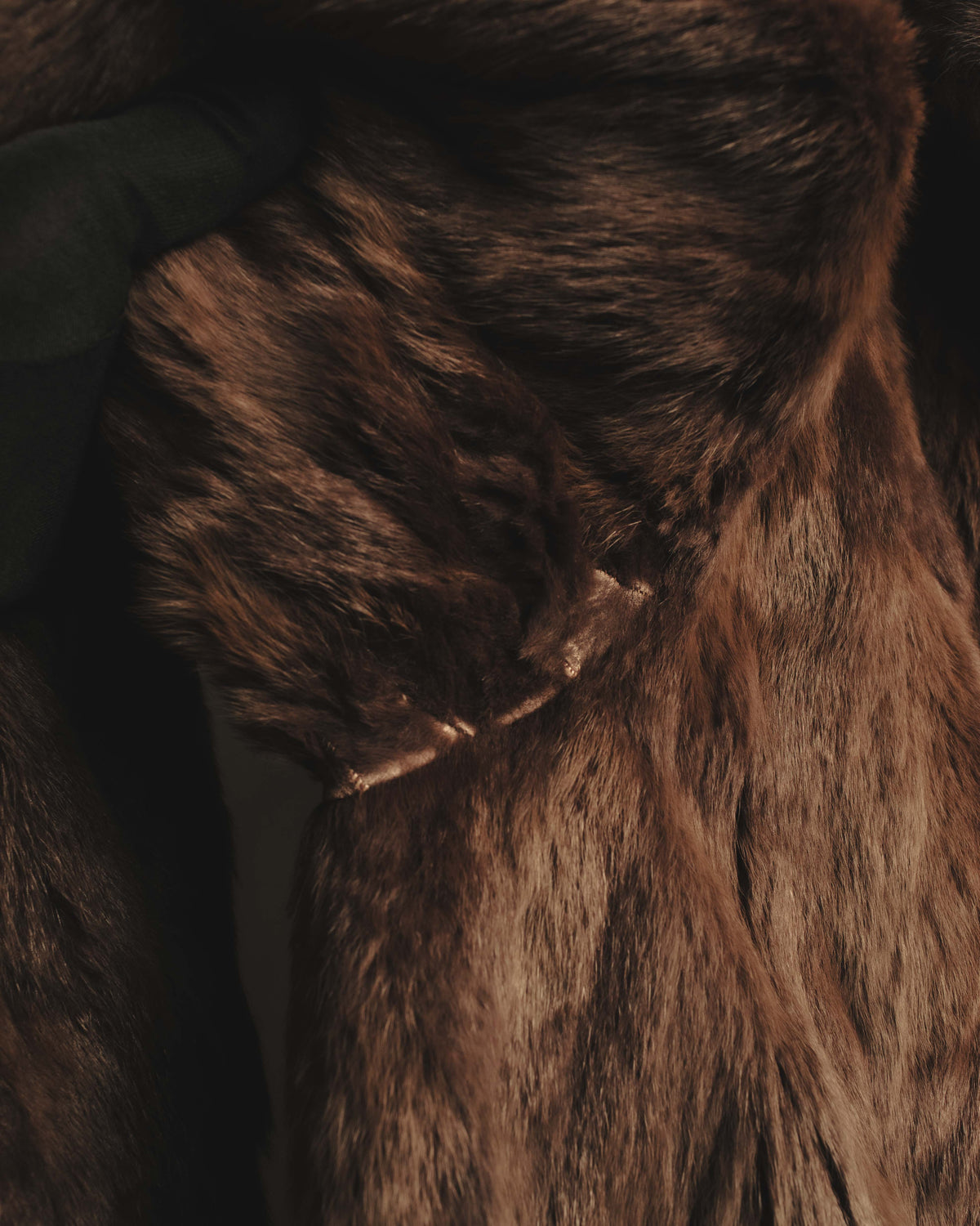 "ROBERTO VALENTINO" Reversible brown fur coat
