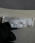 "Alexander McQueen" Painted oversized V-neck knit