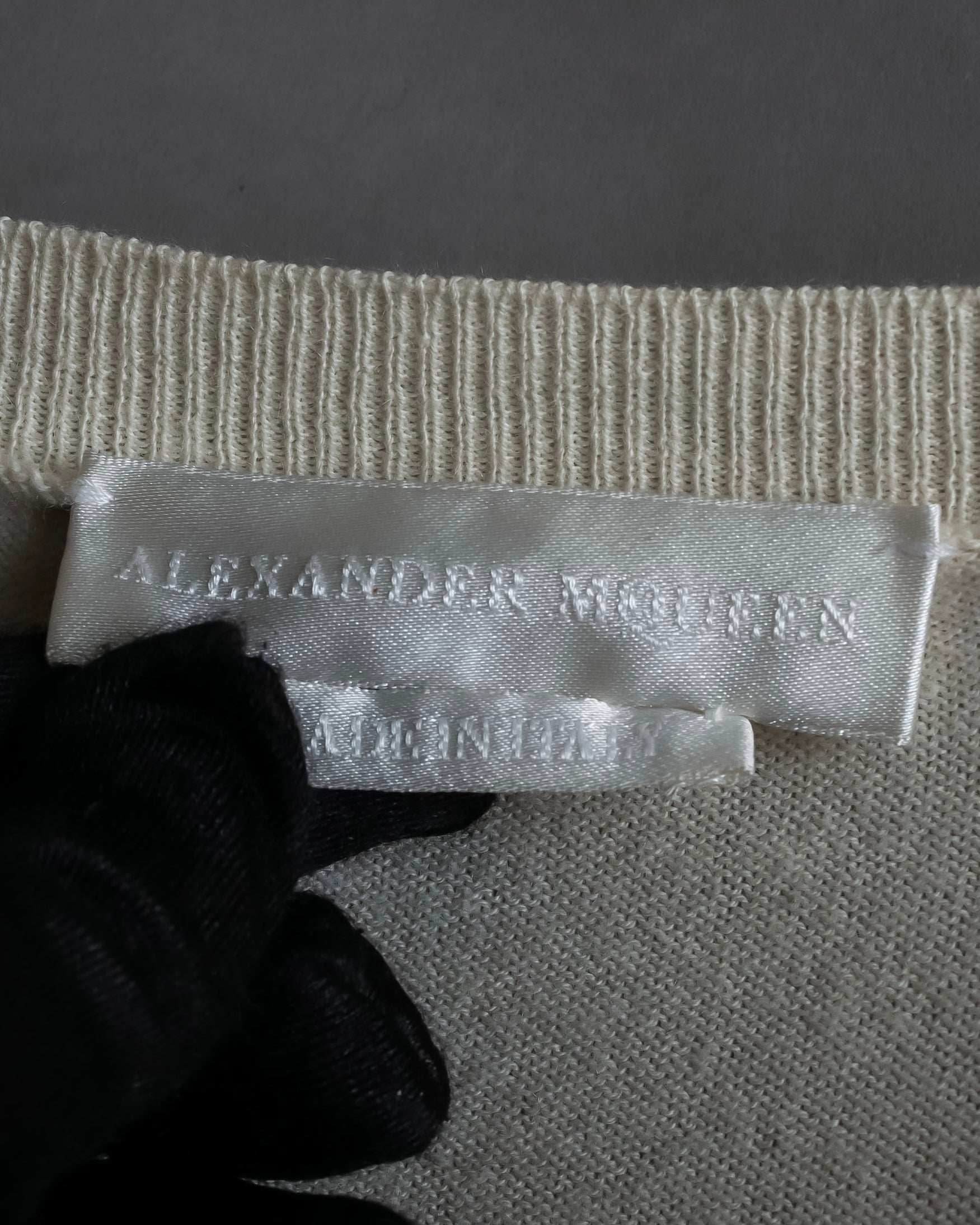 "Alexander McQueen" Painted oversized V-neck knit