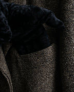 "Yves Saint Laurent Rive Gauche"
Fly front tweed chester coat