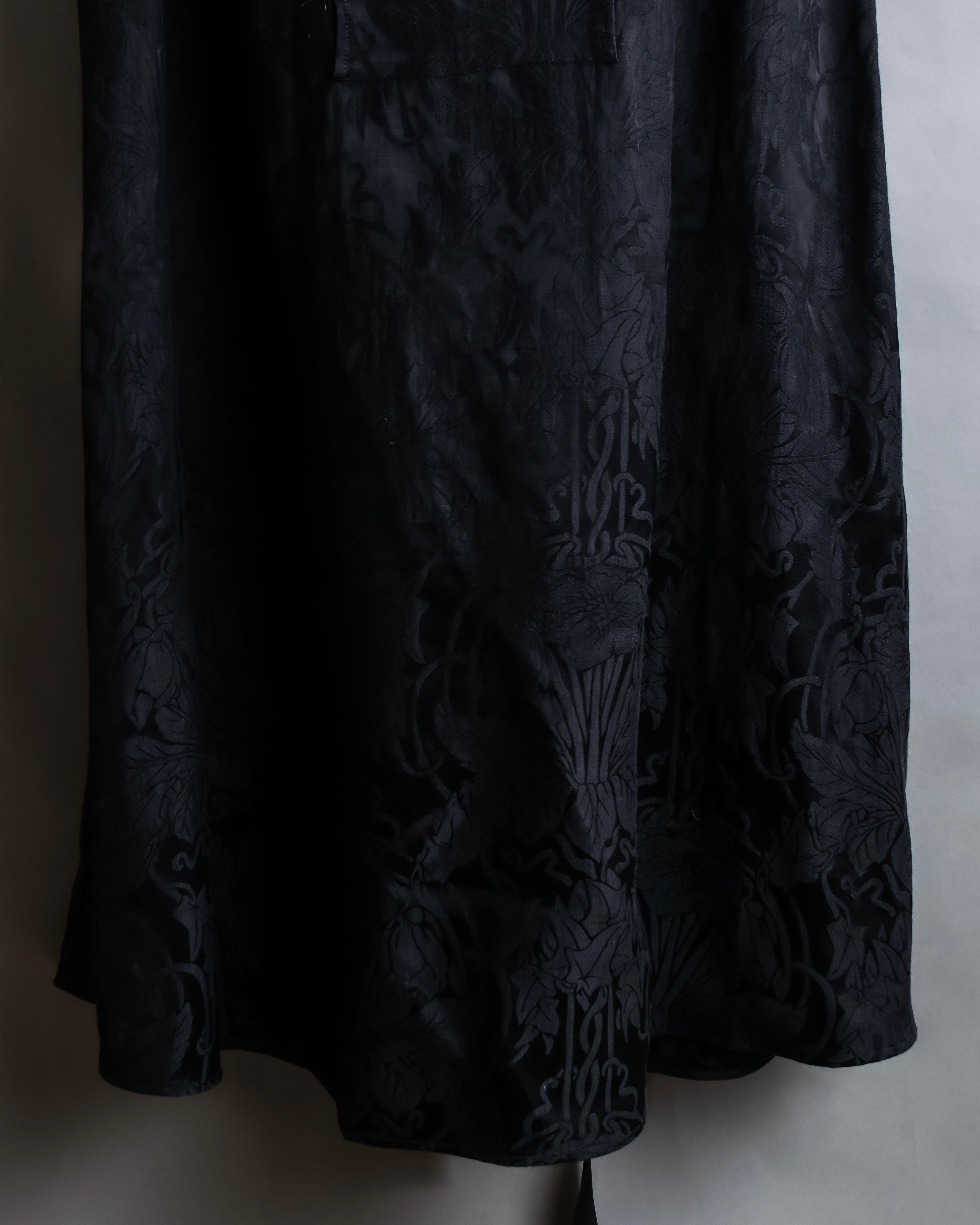 "Olivier Theyskens" Jacquard metal parts design sleeveless dress