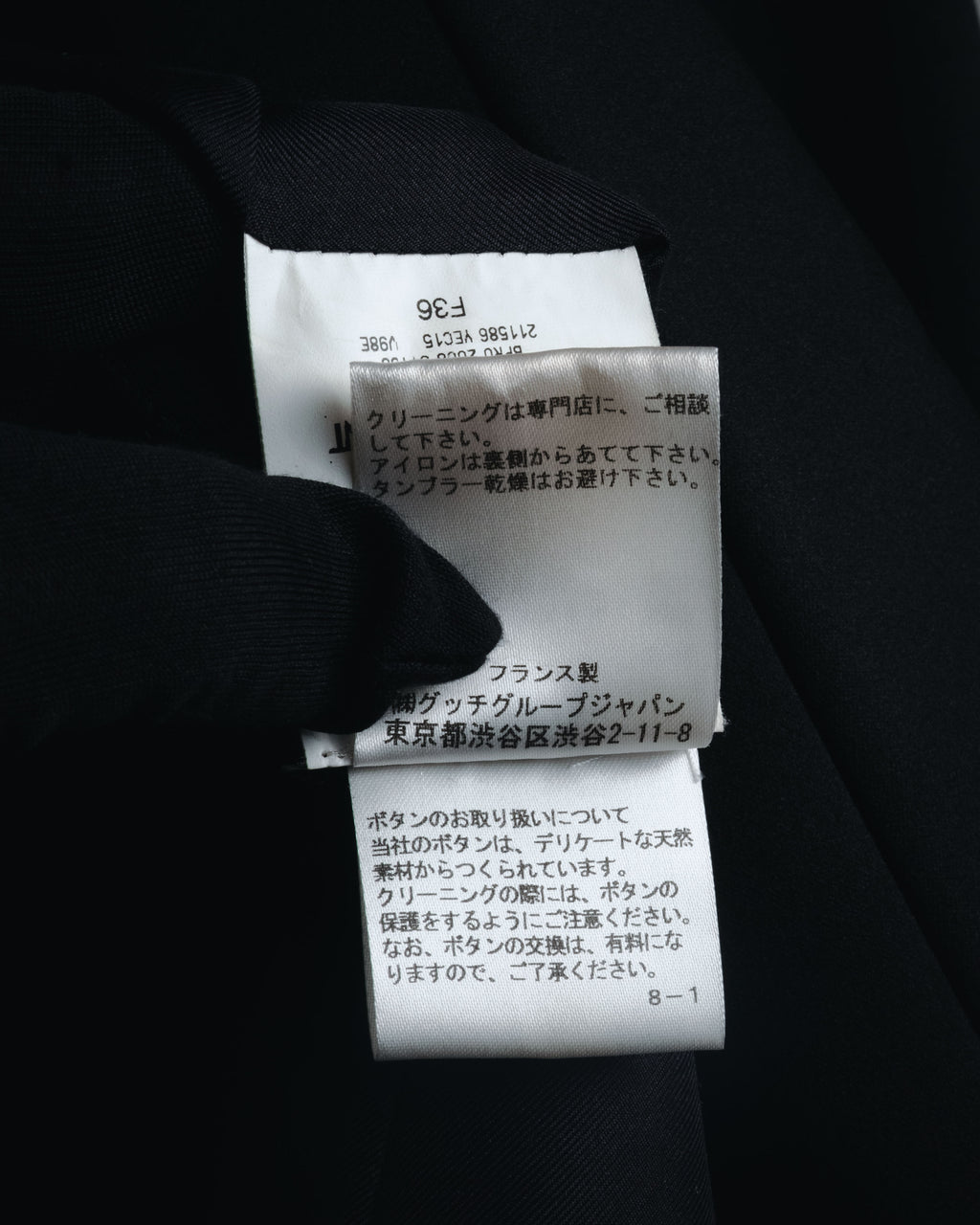 "Yves Saint Laurent" 2008AW Minimal sculpted wool jacket