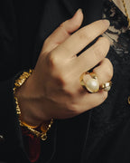 -SPECIAL- "Christian Dior” 2015-16 UltraDior sculpted double pearl ring