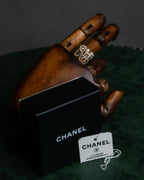 "CHANEL" Typography logo design round ring