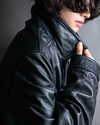 "M. JULIAN" High quality leather single riders blouson