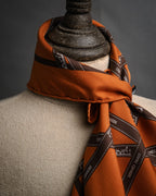 “HERMÈS” 2000-2010 Bolduc silk twill scarf