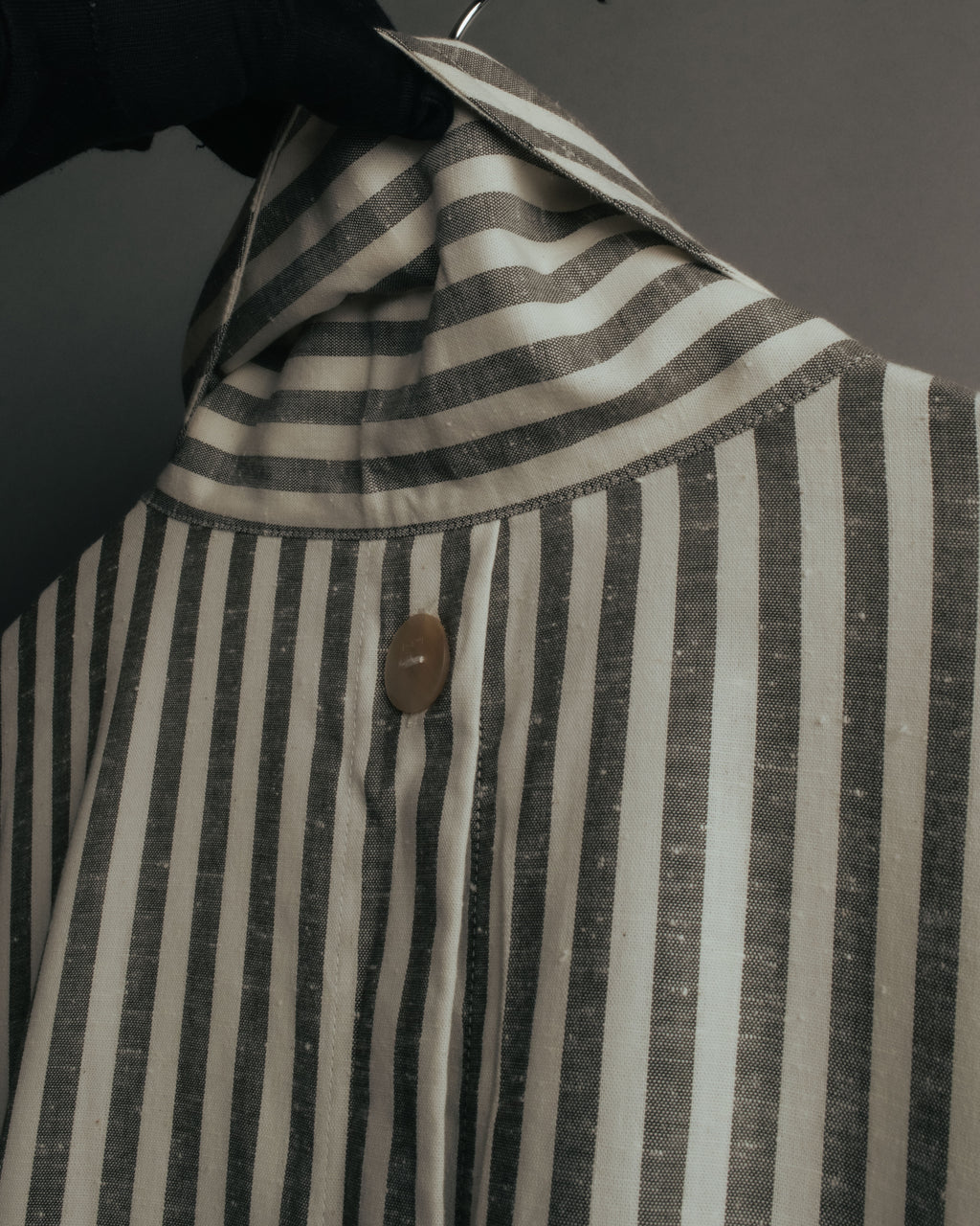 -SPECIAL- “LOEWE” 2010’s striped ribbon sleeve long gown coat