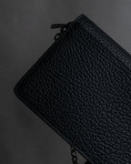 "MAISON MARGIELA" Grained leather chain wallet bag