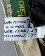 Vintage khaki green wide slacks