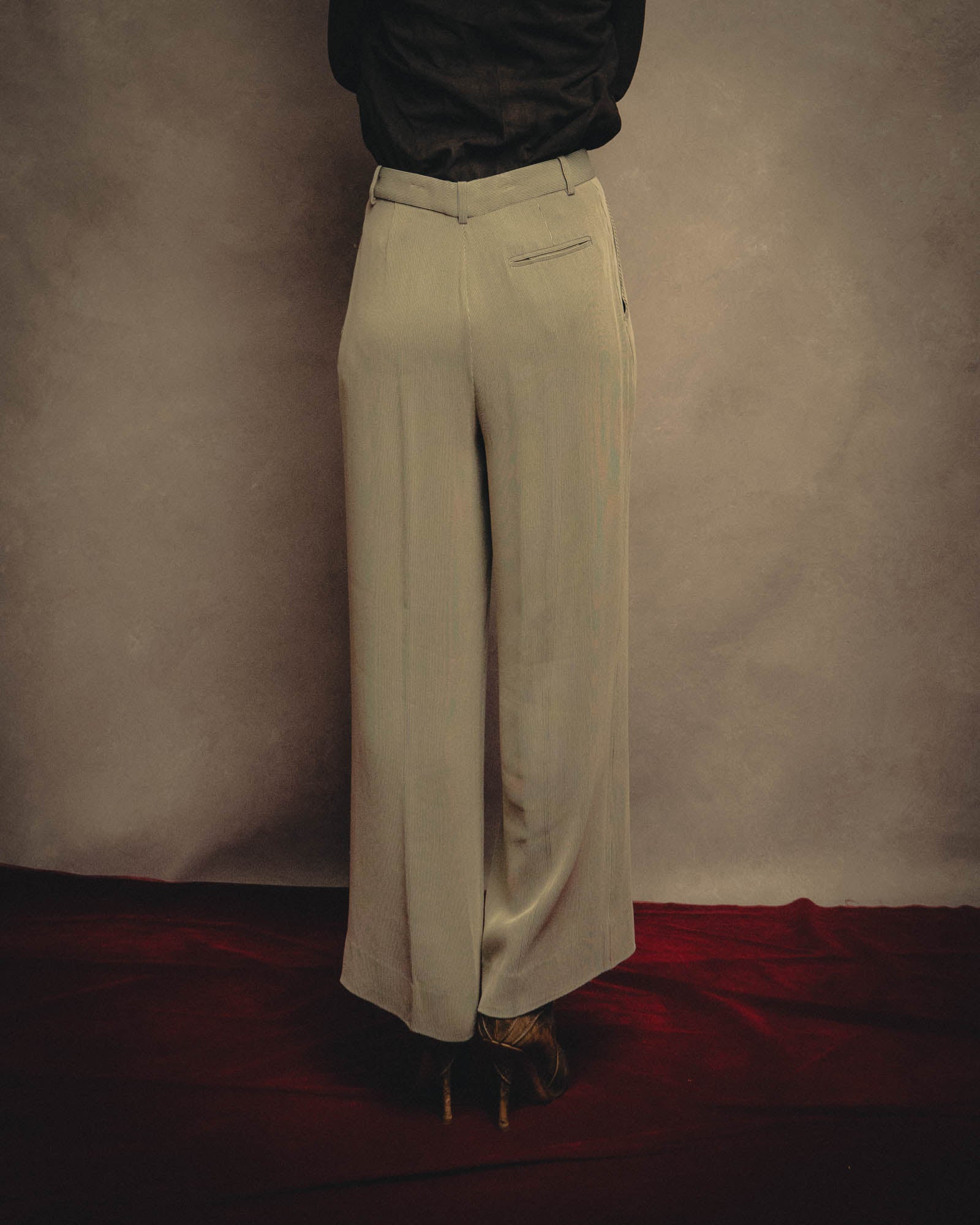 -SPECIAL- “HERMÈS“ Late 90’s-2010’s Fluid striped wide trousers