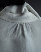 "GUCCI" Michele period ruffle round collar linen pullover shirt