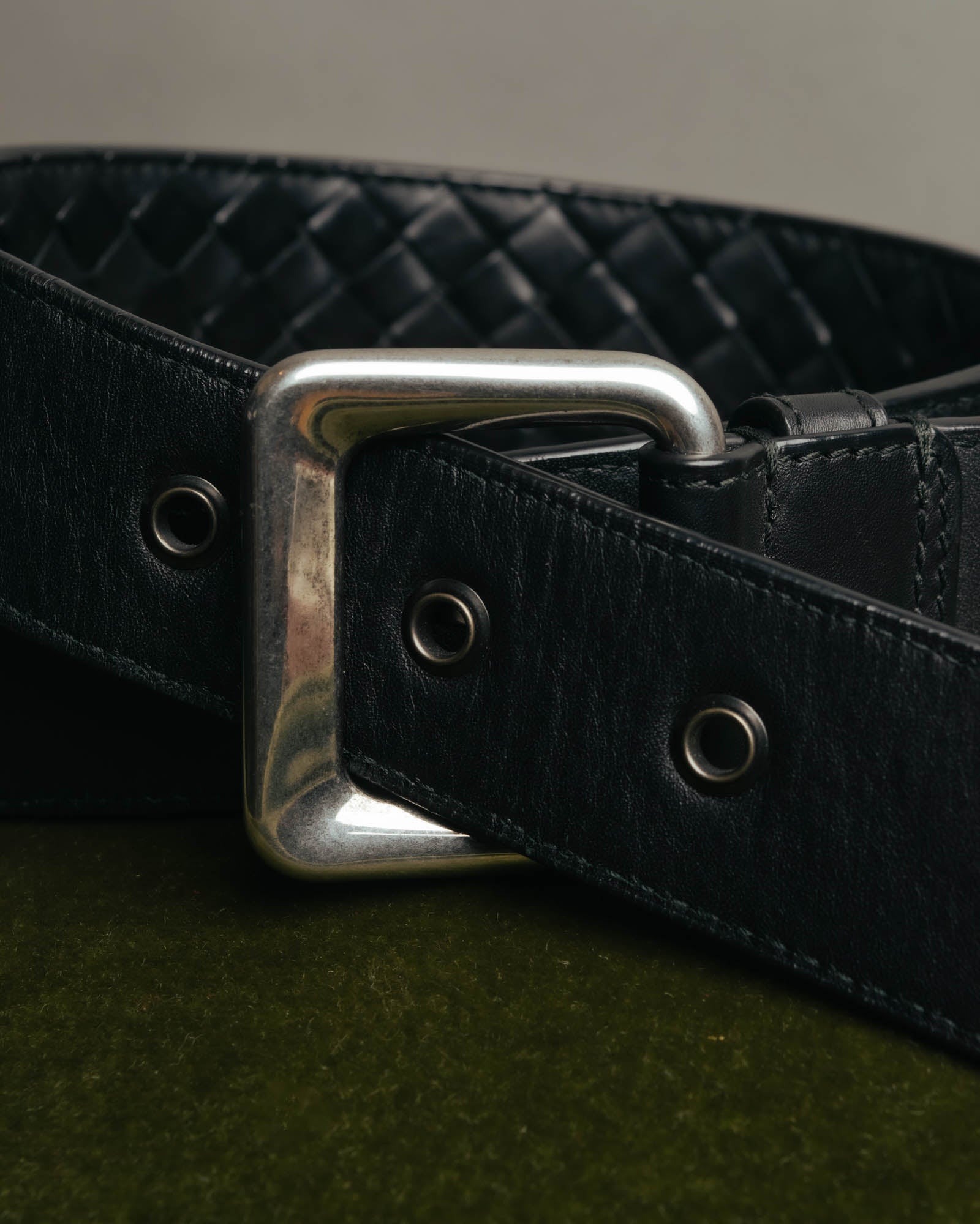 "BOTTEGA VENETA" 00's-10's Intrecciato leather belt