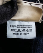 Hermès Camiseta de punto de cachemira azul marino hermosa