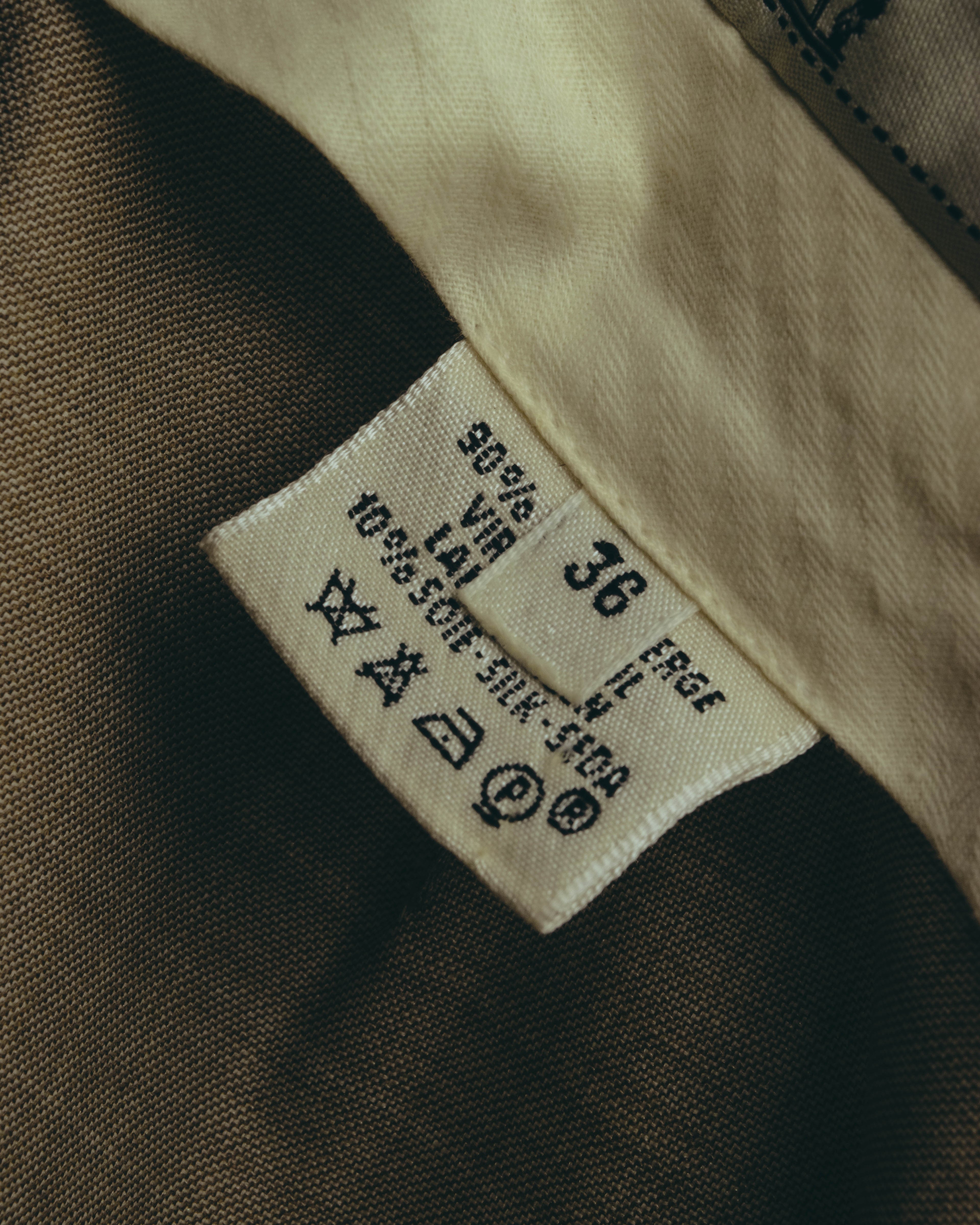-SPECIAL- "HERMÈS" 90's-00's Wool silk tailored asymmetrical setup suit