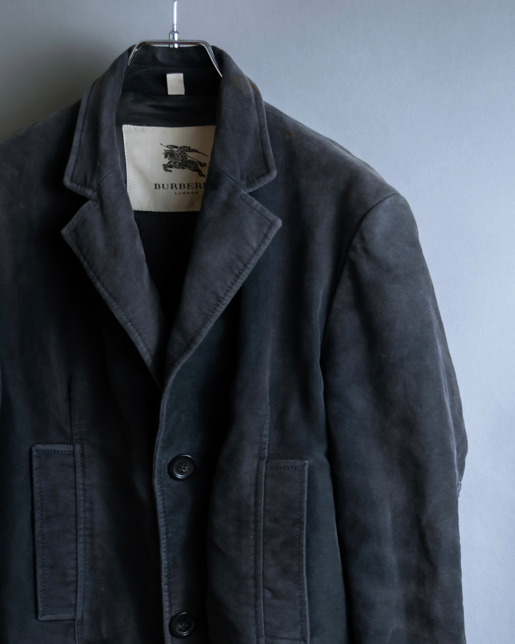 "BURBERRY" Garment dyed faded hunting design coat